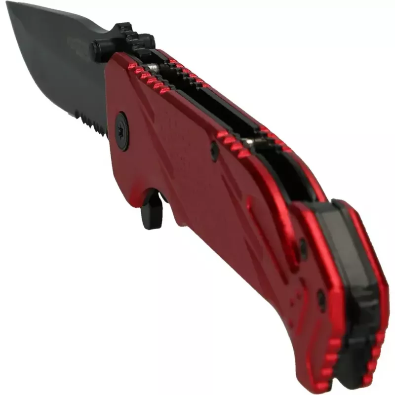 Coltello tascabile Camper/Scout KS Tools 907.2220 nero rosso