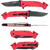 Coltello tascabile Camper/Scout KS Tools 907.2220 nero rosso