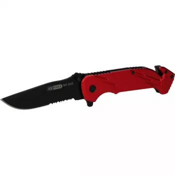 Coltello tascabile Camper/Scout KS Tools 907.2220 nero rosso