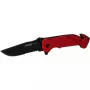 Coltello tascabile Camper/Scout KS Tools 907.2220 nero rosso