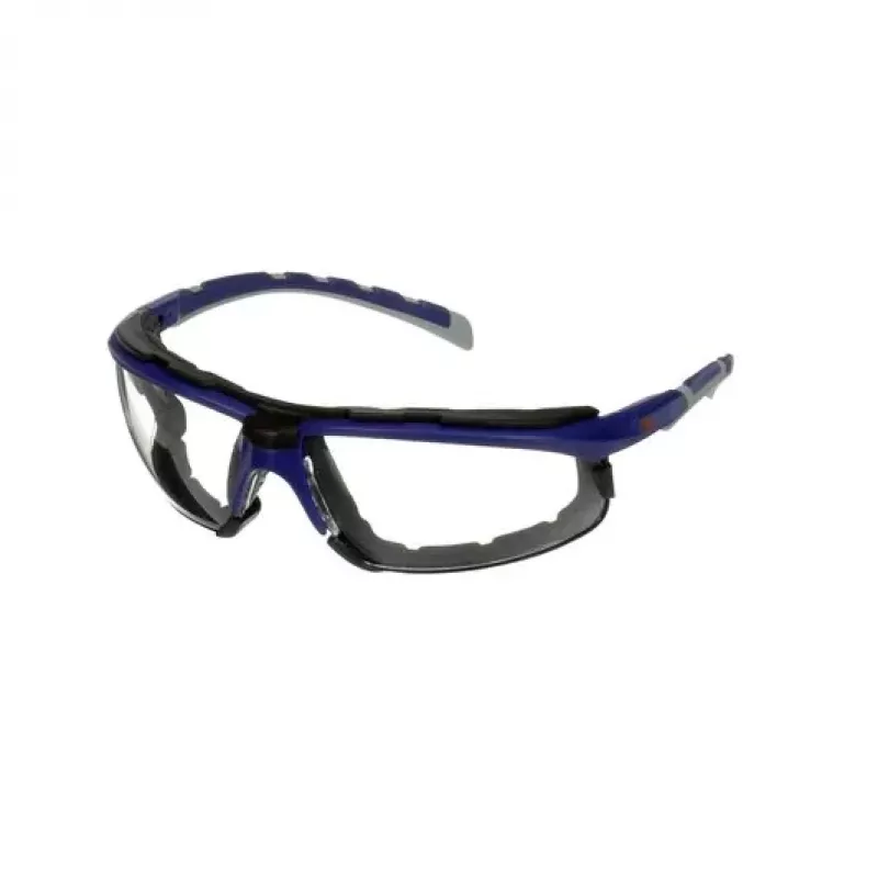 3M S2001SGAF-BGR-F occhiali protettivi maschera in plastica blu, grigio