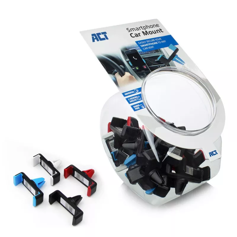 Supporto passivo ACT supporto auto per smartphone AC9000 clip in metallo per bocchetta di aerazione