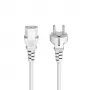 Hama 00223291 cavo di alimentazione bianco 5 m 3 poli