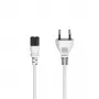 Hama 00223271 cavo di alimentazione bianco 1,5 m connettore C7