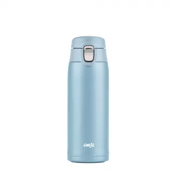 EMSA Light Mug 400 ml blu coperchio in acciaio inox polipropilene
