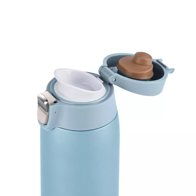 EMSA Light Mug 400 ml blu coperchio in acciaio inox polipropilene