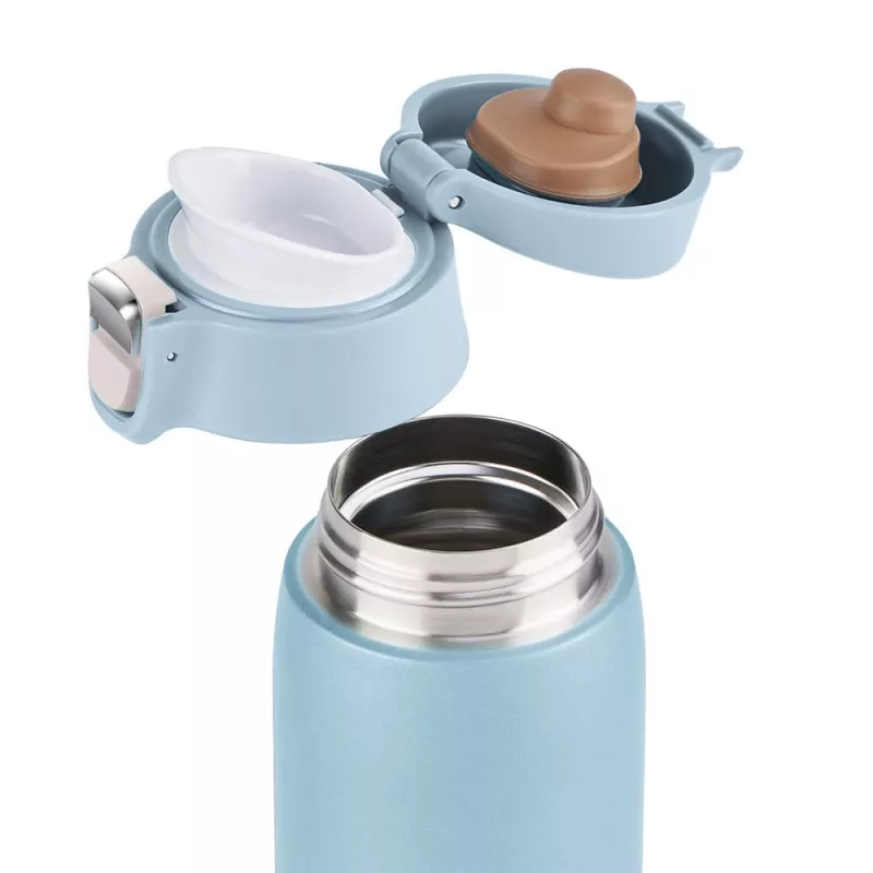 EMSA Light Mug 400 ml blu coperchio in acciaio inox polipropilene