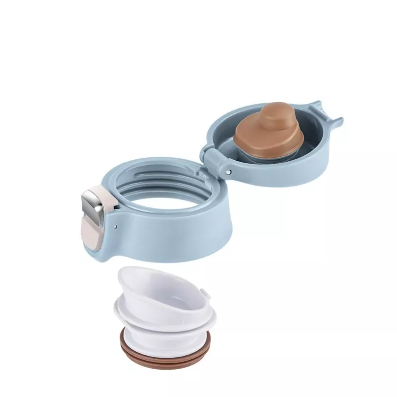 EMSA Light Mug 400 ml blu coperchio in acciaio inox polipropilene