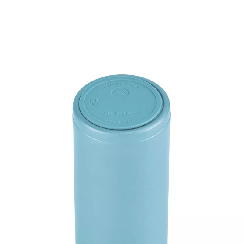 EMSA Light Mug 400 ml blu coperchio in acciaio inox polipropilene