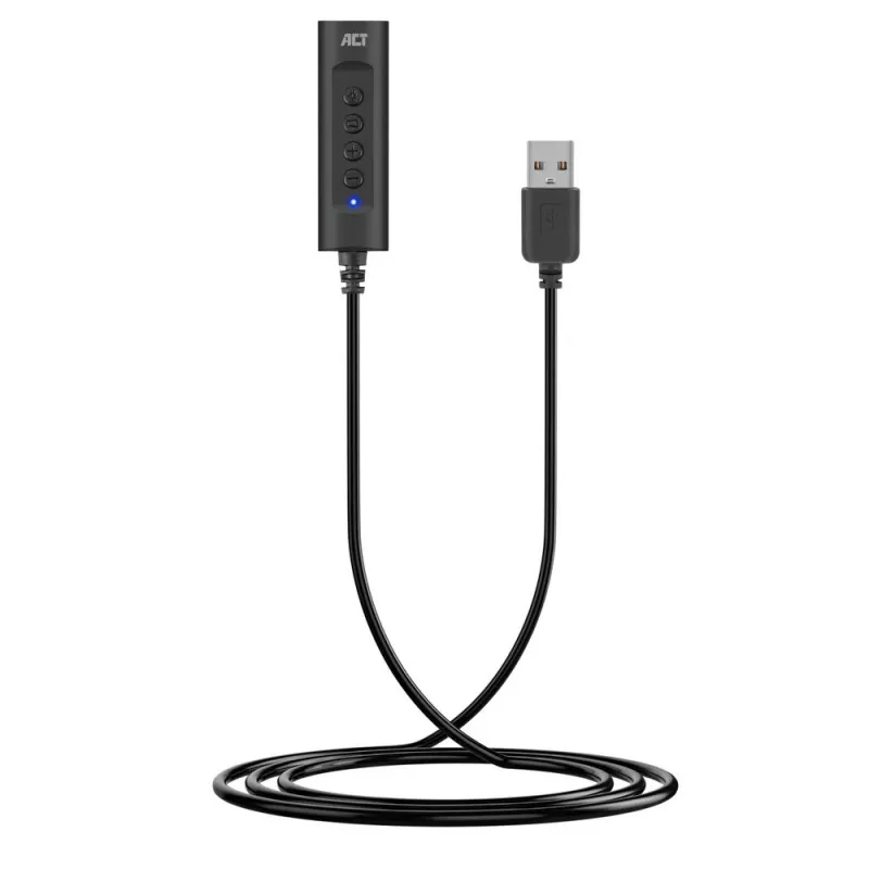 ACT AC9360 Scheda audio USB 3,5 mm ingresso cuffie 4 tasti