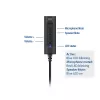 ACT AC9360 Scheda audio USB 3,5 mm ingresso cuffie 4 tasti