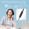 ACT AC9360 Scheda audio USB 3,5 mm ingresso cuffie 4 tasti