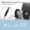 ACT AC9360 Scheda audio USB 3,5 mm ingresso cuffie 4 tasti