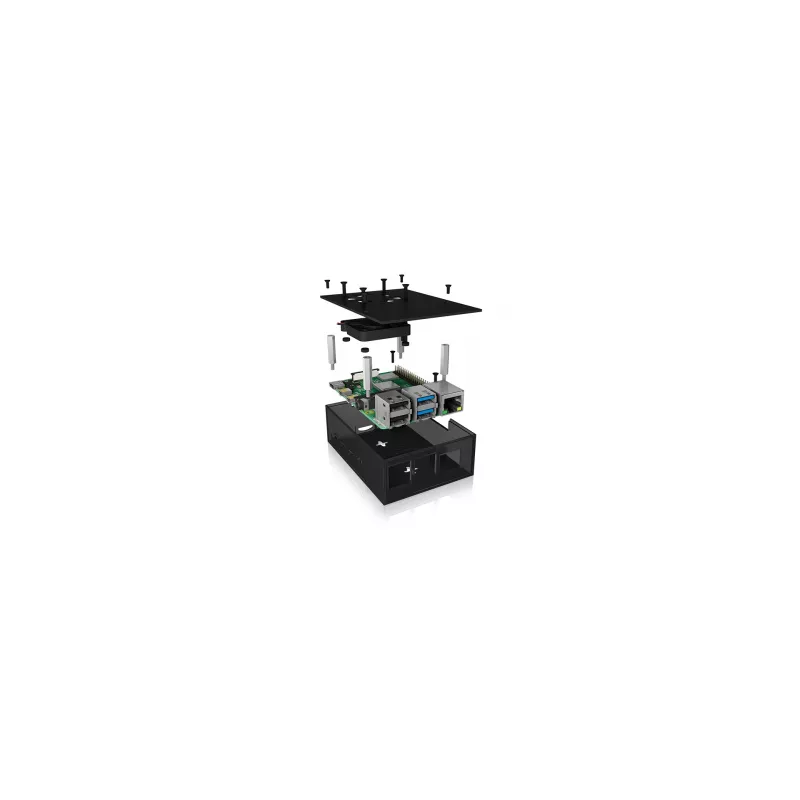 ICY BOX IB-RP108 case antracite, nero
