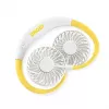 Unold Neck Fan Breezy White, bianco, giallo, 2 ventole, 8 h, ventilatore da collo, bianco, 1 pz.