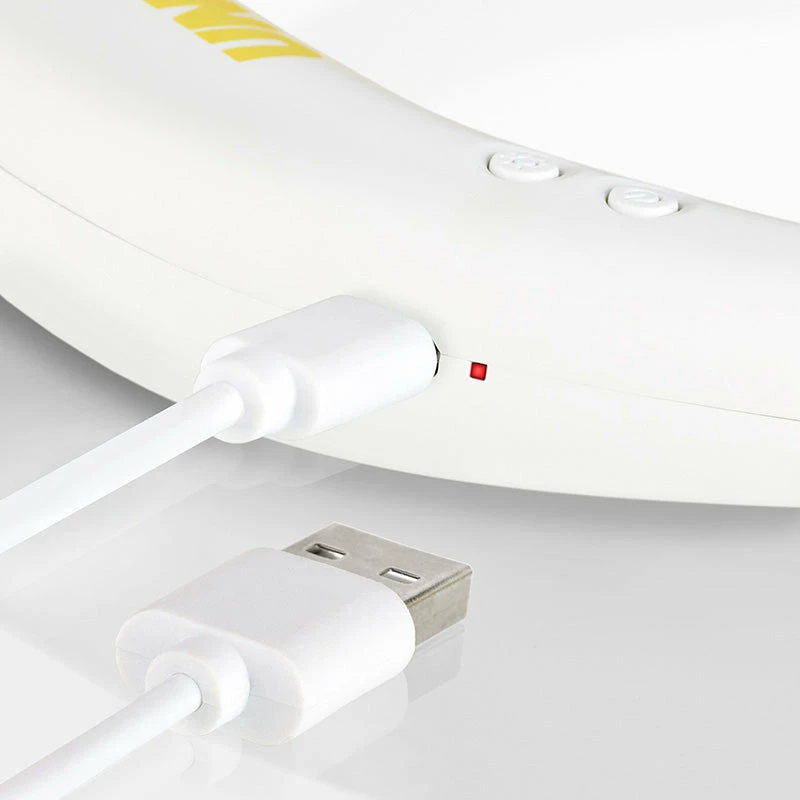 Unold Neck Fan Breezy White, bianco, giallo, 2 ventole, 8 h, ventilatore da collo, bianco, 1 pz.