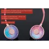 Unold ventilatore da collo Breezy Pink, rosa, 2 ventole, 8 h, ventilatore da collo, bianco, 1 pezzo
