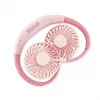 Unold ventilatore da collo Breezy Pink, rosa, 2 ventole, 8 h, ventilatore da collo, bianco, 1 pezzo
