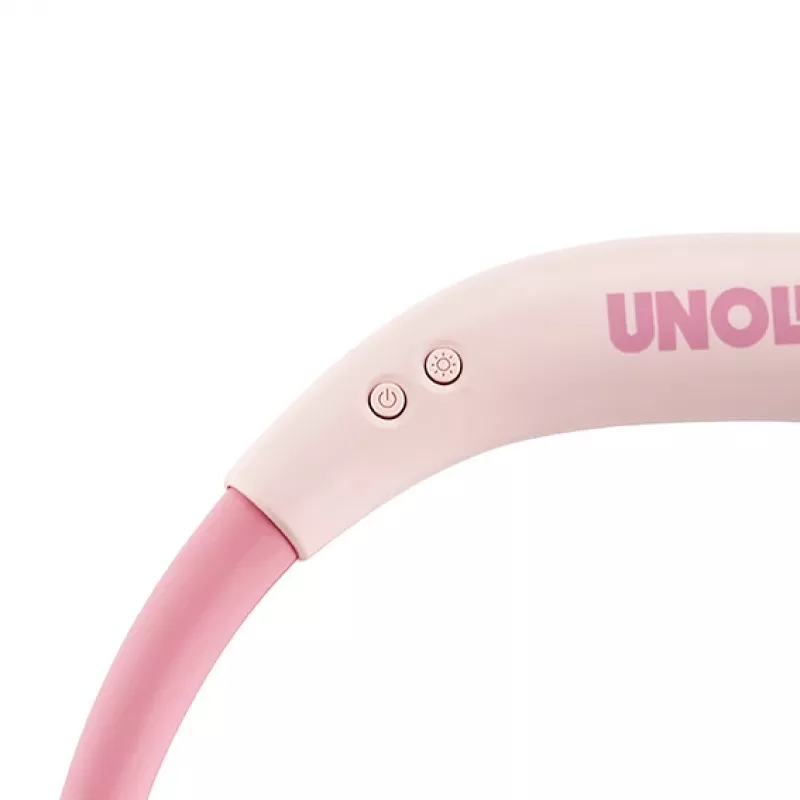 Unold ventilatore da collo Breezy Pink, rosa, 2 ventole, 8 h, ventilatore da collo, bianco, 1 pezzo