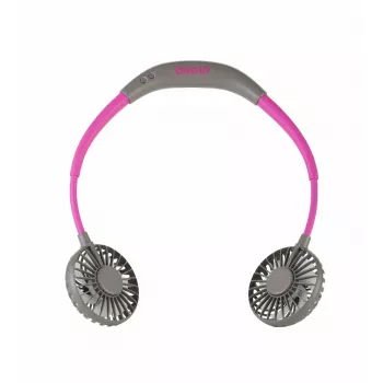 Unold ventilatore da collo Breezy Anthrazit, antracite, viola, 2 ventole, 8 h, ventilatore da collo, bianco, 1 pz.