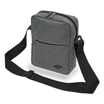 Borsa a tracolla WEDO 59 350512 — poliestere grigio unisex borsa a spalla/da mano, cerniera