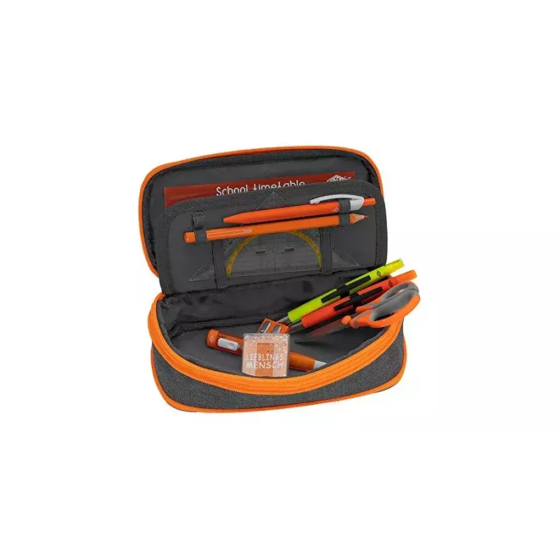 Astuccio portapenne morbido WEDO Neon Stretch grigio arancione