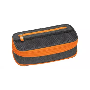 Astuccio portapenne morbido WEDO Neon Stretch grigio arancione