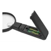 Lente d'ingrandimento LED da mano WEDO 271 7565 — ingrandimento 5×, a batteria, nero/bianco