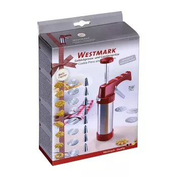 Siringa per biscotti Westmark 32332260 rosso argento plastica acciaio inox