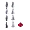 Siringa per biscotti Westmark 32332260 rosso argento plastica acciaio inox