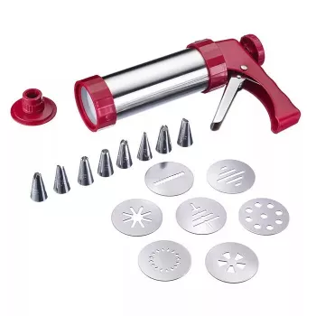 Siringa per biscotti Westmark 32332260 rosso argento plastica acciaio inox