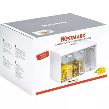 Dispenser Westmark Roma rettangolare 3 L trasparente bianco