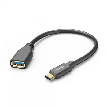 Hama 00125105 cavo USB USB 3.2 Gen 1 (3.1 Gen 1) 0,15 m USB A USB C nero