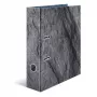 Raccoglitore ad anelli HERMA Stone A4 grigio anello Q archivio 285x70x315mm