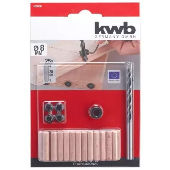 kwb 028086 Set di punte elicoidali per legno, 31 pz.