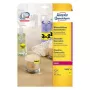 Etichetta adesiva Avery L6006-25 rettangolo arrotondato rimovibile giallo
