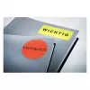 Avery Zweckform L6005-25 Etichette autoadesive, rosso fluorescente, A4, adesivo permanente, 25 fogli