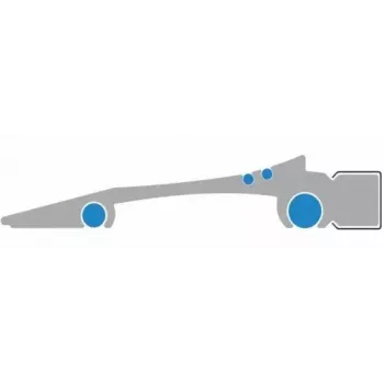 Righello Wedo 525430 300 mm alluminio argento
