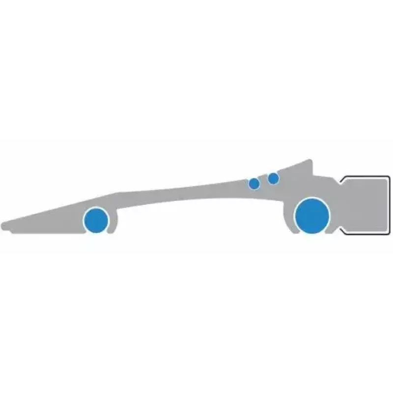 Righello Wedo 525450 500 mm alluminio argento