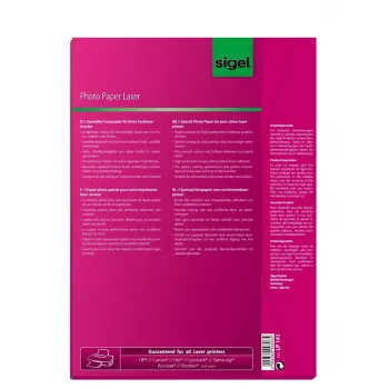 Carta fotografica lucida Sigel LP141 A4