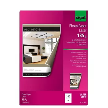 Carta fotografica lucida Sigel LP141 A4