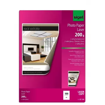 Carta fotografica lucida Sigel LP144 A4 200g/m²