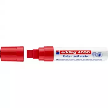 Pennarello gessetto Edding 4090 punta a scalpello rosso