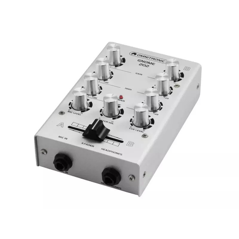 Mixer audio Omnitronic 10006881 2 canali 20 - 20000 Hz argento