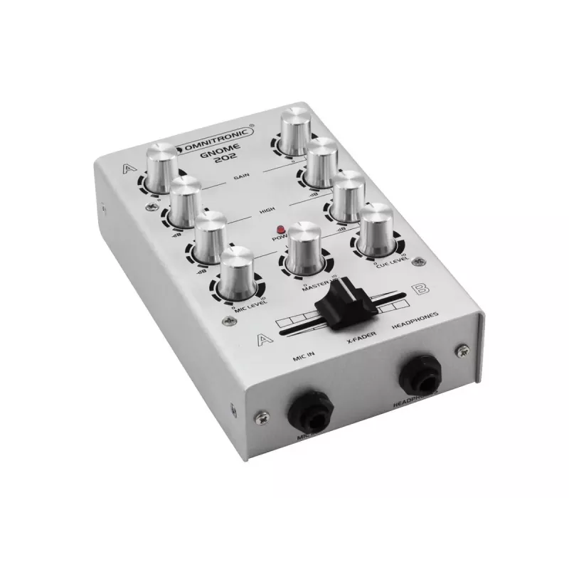 Mixer audio Omnitronic 10006881 2 canali 20 - 20000 Hz argento