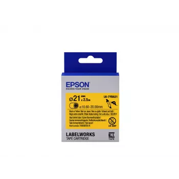 Epson cartuccia etichetta Heat Shrink Tube (HST) LK-7YBA21 nero/giallo D21mm (2,5 m)