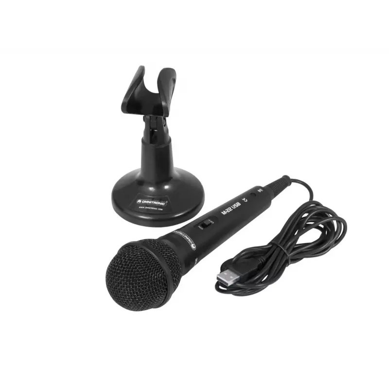 Microfono da studio Omnitronic 13000419 nero