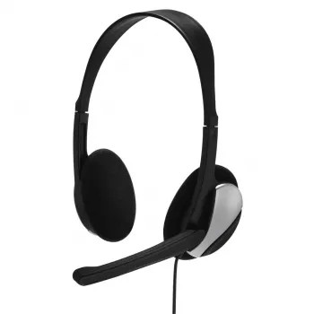 Hama Essential HS 200 headset con filo fascia per la testa chiamate/musica nero, argento