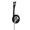 Hama HS-P100 Cuffie con microfono PC Office, nero/argento