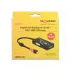 Delock 62855 Adattatore da Mini DisplayPort 1.2 a VGA / HDMI / DVI, 4K, passivo, nero